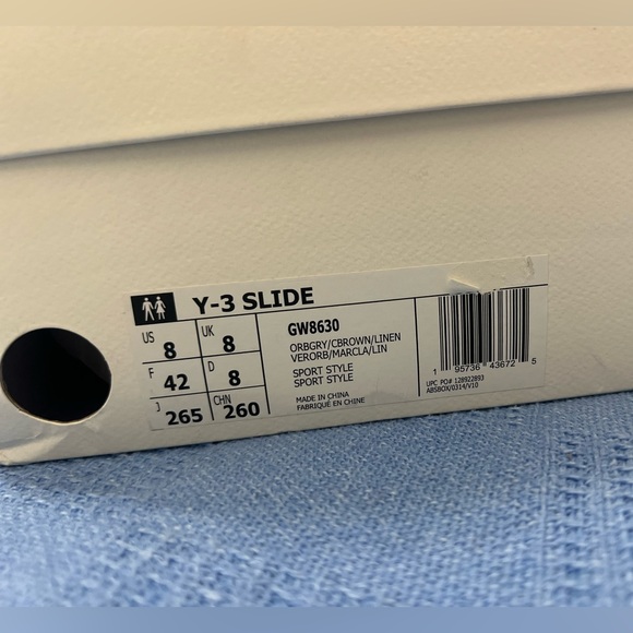 Y3 leather and suede slides - Picture 8 of 8